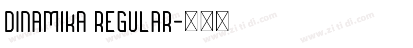 Dinamika Regular字体转换